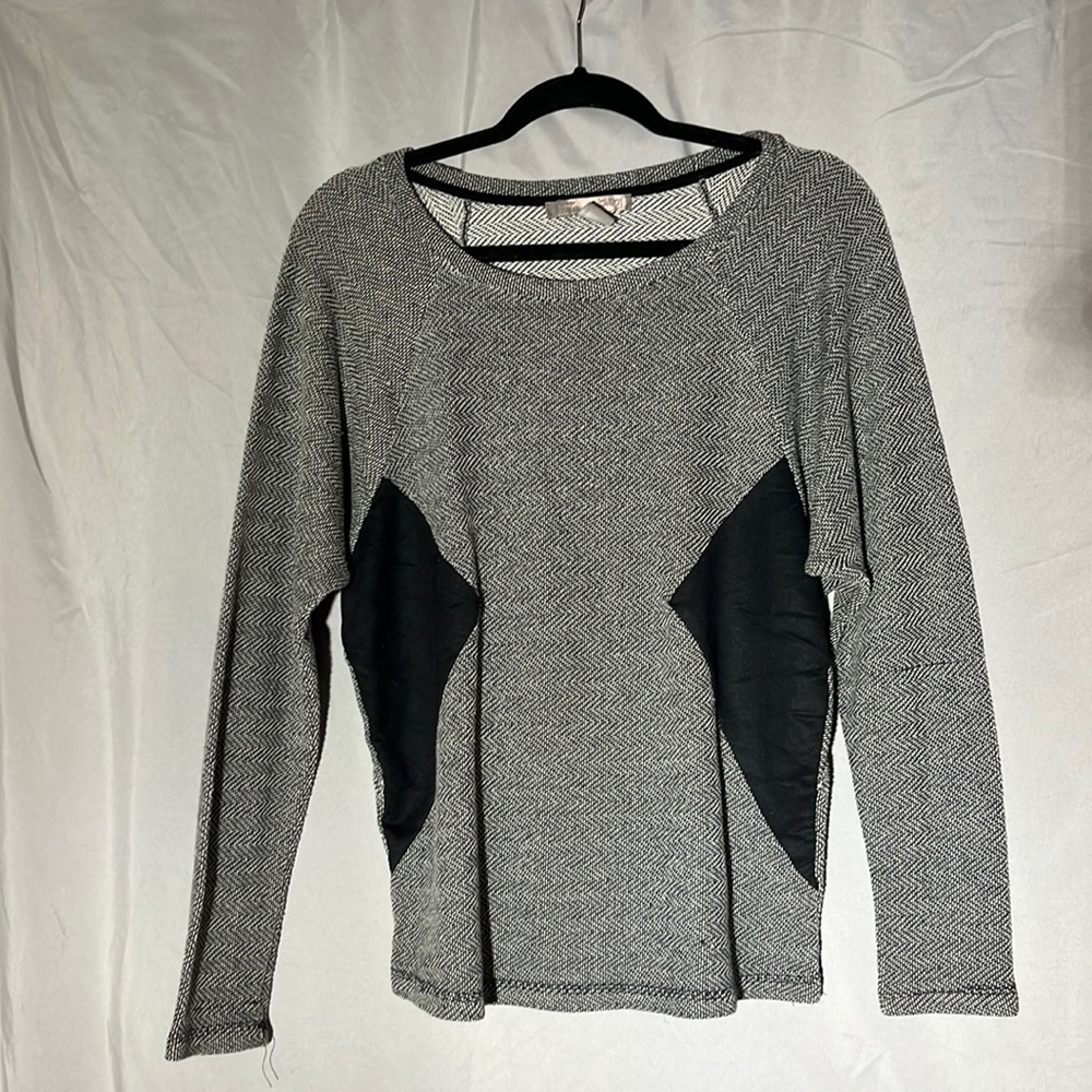 Black textured sweater